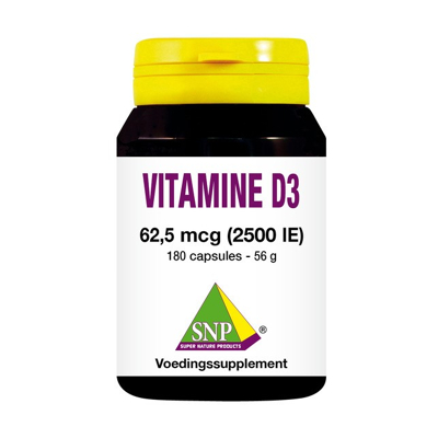 Afbeelding van SNP Vitamine D3 2500IE 180 capsules