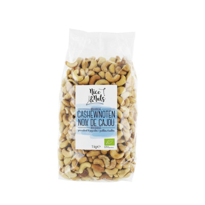 Afbeelding van Nice &amp; Nuts Cashewnoten geroosterd en gezouten 1 kilog