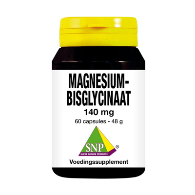 Afbeelding van SNP Magnesium bisglycinaat 140 mg 60 capsules