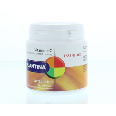 Afbeelding van Plantina Essentials Vitamine C Tabletten 90TB