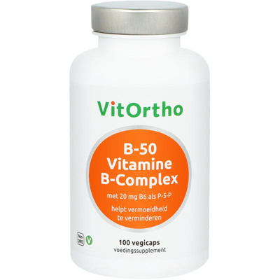 Afbeelding van Vitortho B 50 Vitamine Complex 100 vcaps
