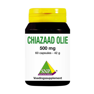 Afbeelding van Snp Chiazaad Olie 500 Mg, 60 capsules