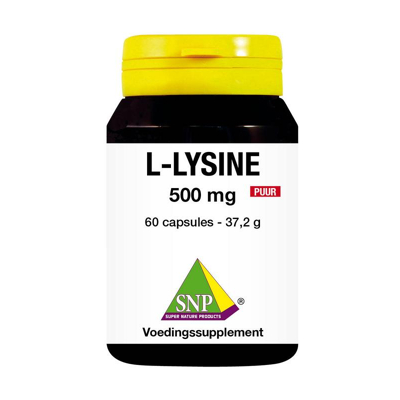 Afbeelding van SNP L lysine 500 mg puur 60 capsules