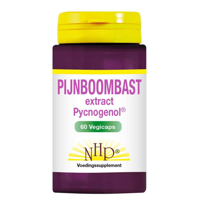 Afbeelding van Nhp Pijnboombast Extract Pycnogenol 50mg, 60 Veg. capsules