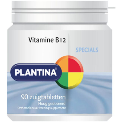 Afbeelding van Plantina Vitamine B12 90 zuigtabletten