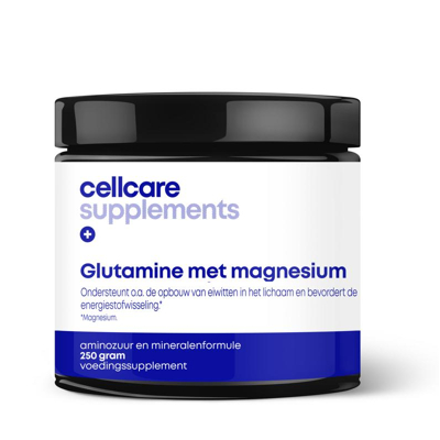 Afbeelding van Cellcare Glutamine met Magnesium, 250 gram