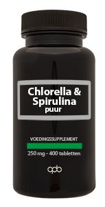 Afbeelding van Apb Holland Chlorella &amp; Spirulina 250 mg puur 400 tabletten