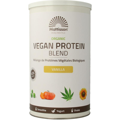 Afbeelding van Mattisson Organic Vegan Protein Blend Vanilla, 400 gram