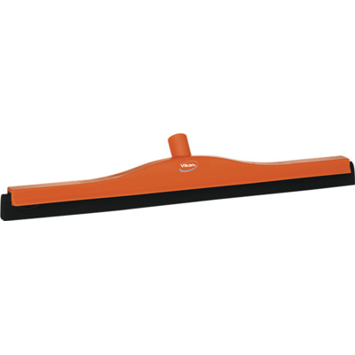 Afbeelding van Vikan Klassieke Vloertrekker Kop met vaste nek en Zwart Rubber 60cm Oranje