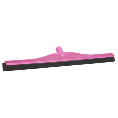 Afbeelding van Vikan Klassieke Vloertrekker Kop met vaste nek en Zwart Rubber 60cm Roze