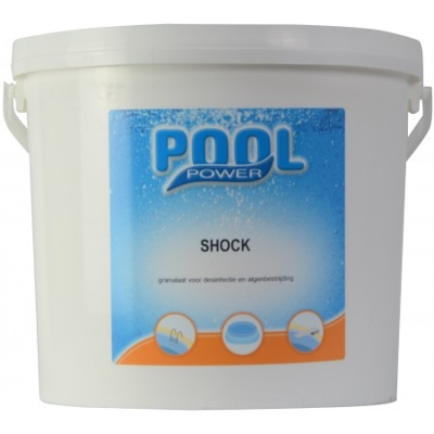 Afbeelding van Pool Power Shock 55/g Emmer 5 Kg Chloor zwavelzuur