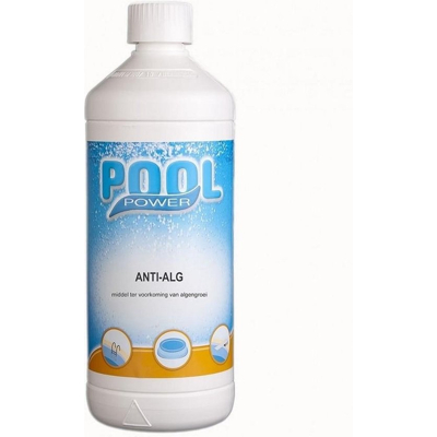 Afbeelding van Pool Power Anti Alg 1L Onderhoudsmiddel Zwembad Whirlpool Zwembaden Ph onderhoud