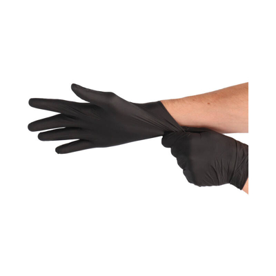 Afbeelding van Handschoenen nitril Cat III ongepoederd XL zwart