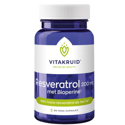 Afbeelding van Vitakruid Resveratrol 200mg met Bioperine