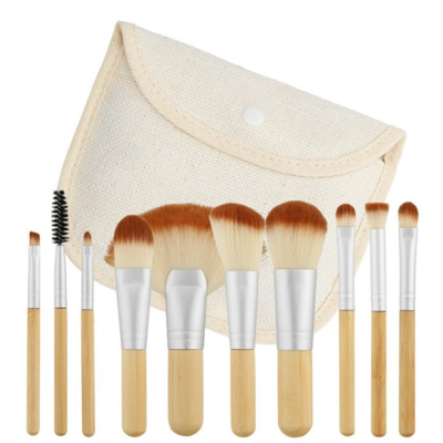 Afbeelding van Make up Brush Set Bamboo 10pcs