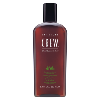 Afbeelding van American Crew 3 in 1 Tea Tree Shampoo Conditioner &amp; Body Wash