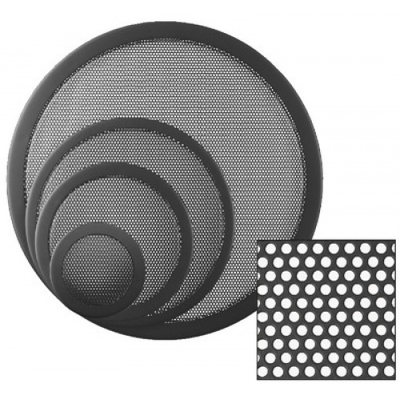 Immagine di Monacor Decorative Speaker Grill Round Perforation Sizes: 3&quot; to