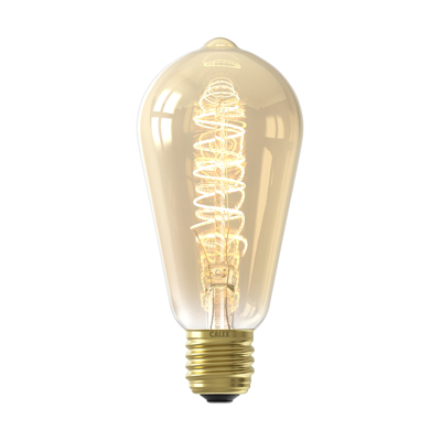 Afbeelding van LED Lampe Gold Curved ST64 Eichhörnchenkäfig E27