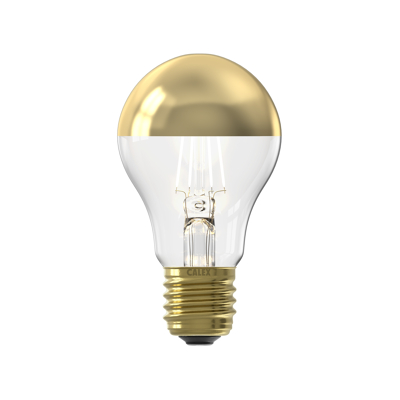 Afbeelding van LED Lampe Straight Filament Halbspiegel Gold A60 E27 180 lm 1800K Dimmbar