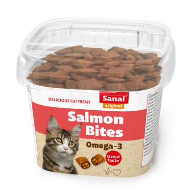 Afbeelding van Sanal Cat Salmon Bites Cup 75 GR