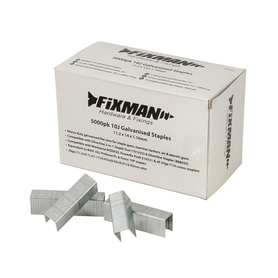 Afbeelding van Fixman 10J Gegalvaniseerde Nietjes 11.2 x 14 1.16 mm 5000 stuks