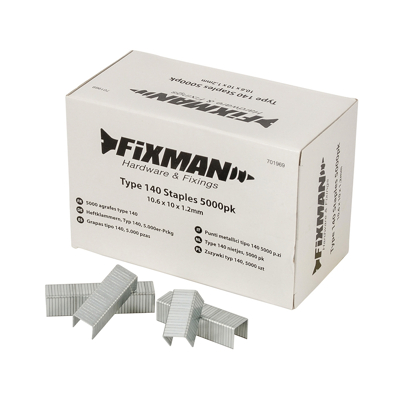 Afbeelding van Fixman Type 140 nietjes, 5000 pak 10,55 x 10 1,26 mm
