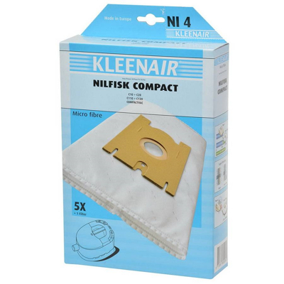 Afbeelding van Kleenair Microvezel Stofzuigerzakken NI4 5 stuks + 1 Filter