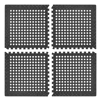 Afbeelding van Pro Plus Tenttapijttegels EVA Schuim 60 x 1.1 cm Zwart 4 stuks