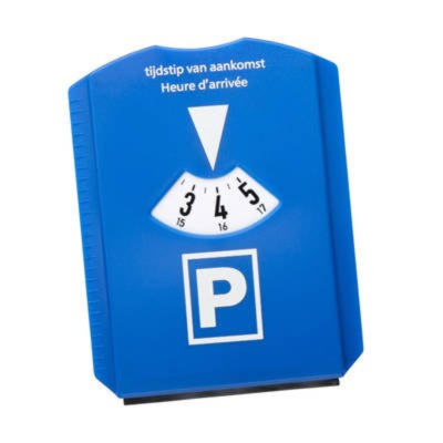 Afbeelding van ProPlus Parkeerschijf Blauwe Kaart NL D F GB met IJskrabber &amp; Winkelwagenmuntjes