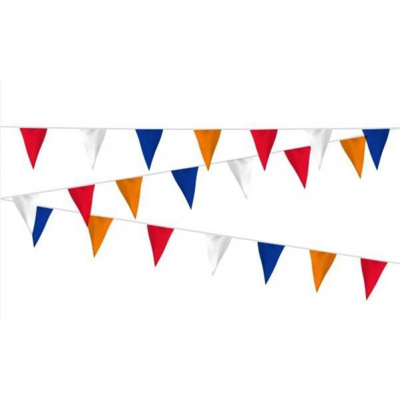 Afbeelding van Lifetime Nederlands Vlaggenlijn Oranje/rood/wit/blauw 40 Meter