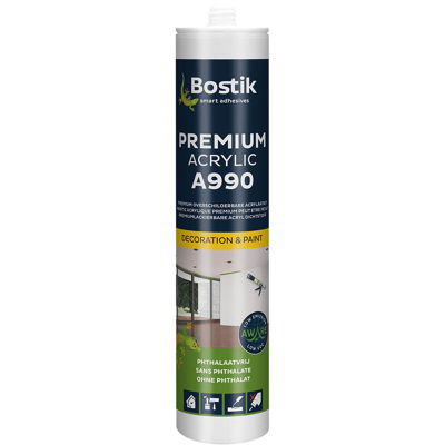 Afbeelding van Bostik A990 Premium Acrylic 290 ml wit
