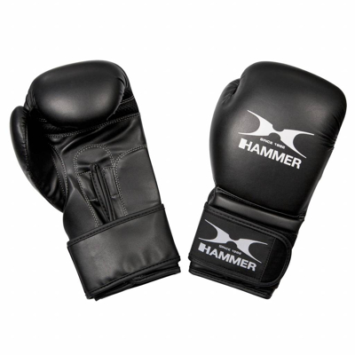 Afbeelding van Hammer Boxing Bokshandschoenen PREMIUM TRAINING PU Zwart Buffelleer
