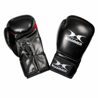 Afbeelding van Hammer Boxing Bokshandschoenen X SHOCK PU Zwart/Rood Zwart