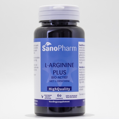 Afbeelding van Sanopharm L Arginine Plus Orninthine Capsules 60CP