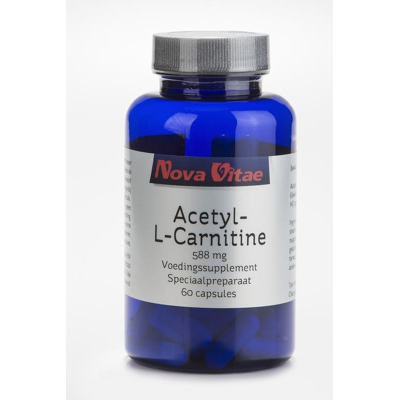 Afbeelding van Nova Vitae Acetyl l carnitine 588 mg 60 capsules
