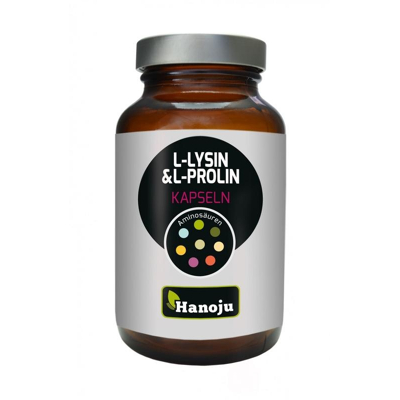 Afbeelding van Hanoju L Lysine &amp; Prolin 480 mg 90 vcaps