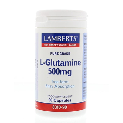 Afbeelding van Lamberts L glutamine 500mg, 90 Veg. capsules
