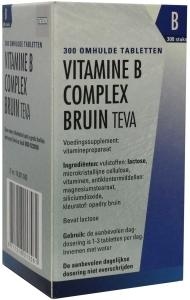 Afbeelding van Vitamine B Complex Tablet Bruin Teva