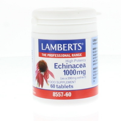 Afbeelding van Lamberts Echinacea 1000mg met Zink en Vitamine C, 60 tabletten