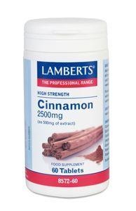 Afbeelding van Lamberts Kaneel 2500mg (cinnamon), 60 tabletten