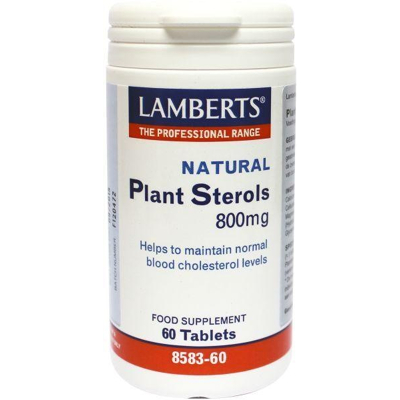 Afbeelding van Lamberts Plant Sterolen 800mg, 60 tabletten