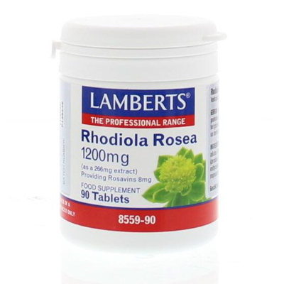 Afbeelding van Lamberts Rhodiola rosea 1200 mg 90 tabletten