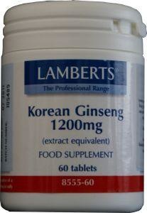 Afbeelding van Lamberts Ginseng Koreaans 1200mg, 60 tabletten