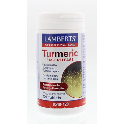 Afbeelding van Lamberts Curcuma fast release (Turmeric) 120 tabletten