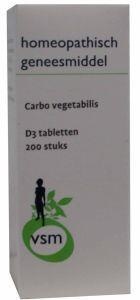 Afbeelding van Vsm Carbo Vegetabilis D3, 200 tabletten