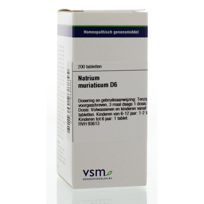 Afbeelding van Vsm Natrium Muriaticum D6, 200 tabletten