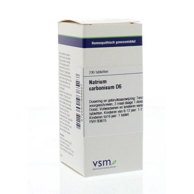 Afbeelding van Vsm Natrium Carbonicum D6, 200 tabletten