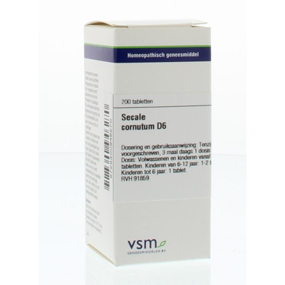Afbeelding van Vsm Secale Cornutum D6, 200 tabletten