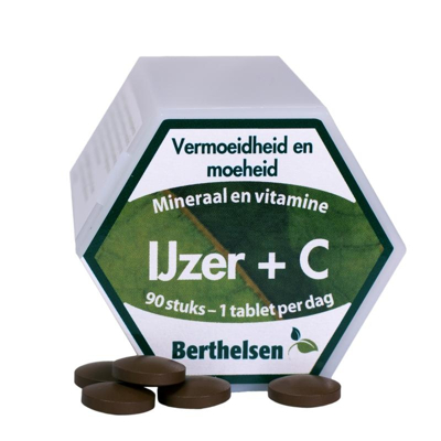Afbeelding van Berthelsen Ijzer + Vitamine C, 90 tabletten