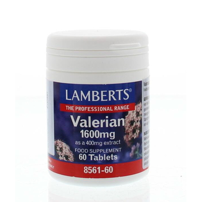 Afbeelding van Lamberts Valeriaan 1600 mg 60 tabletten